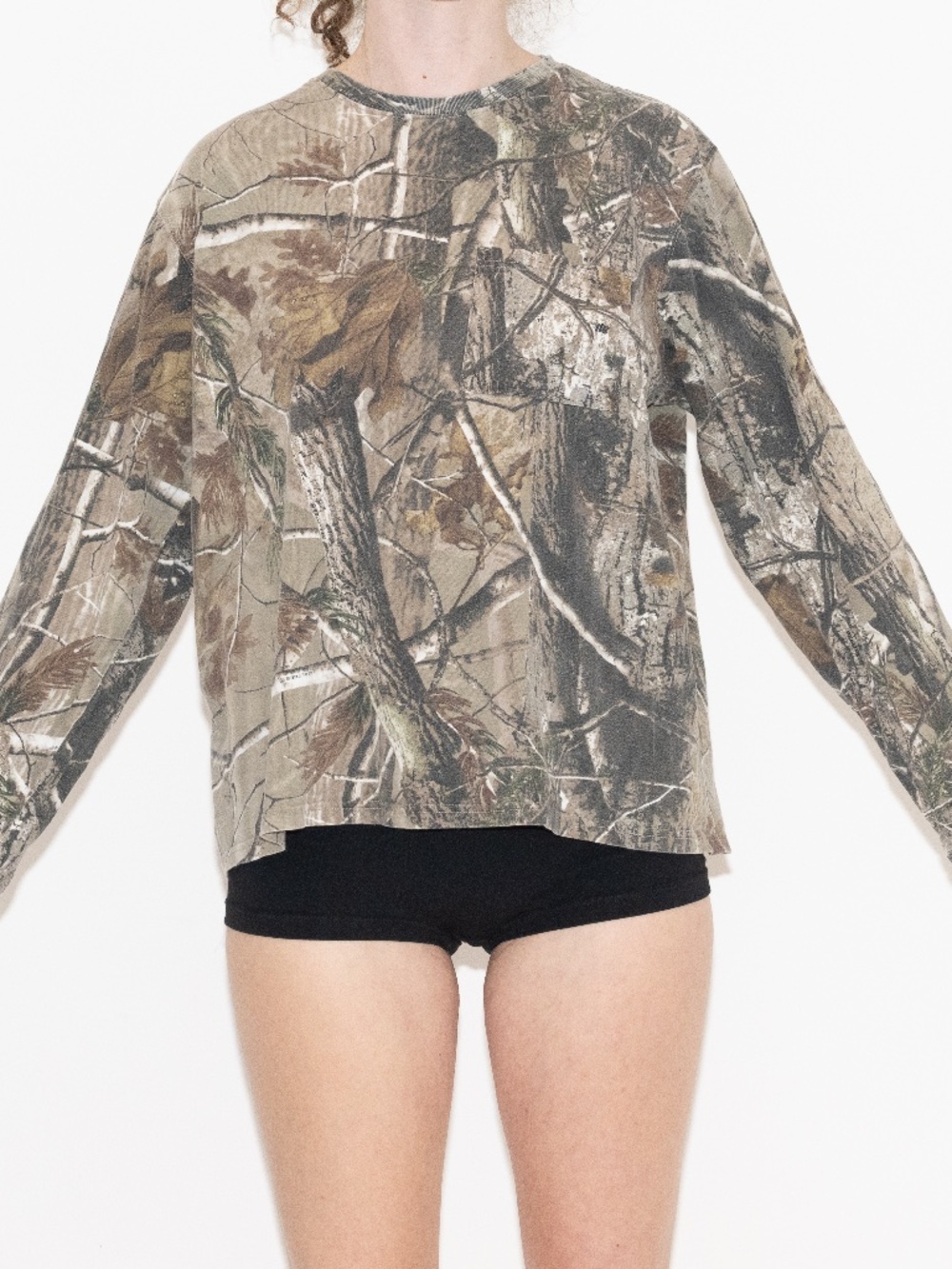 Y2k camo long sleeve t-shirt realtree size XL cotton